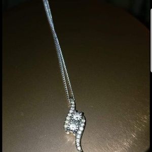 Ever Us 1/4 CT 14KT White Gold Necklace.